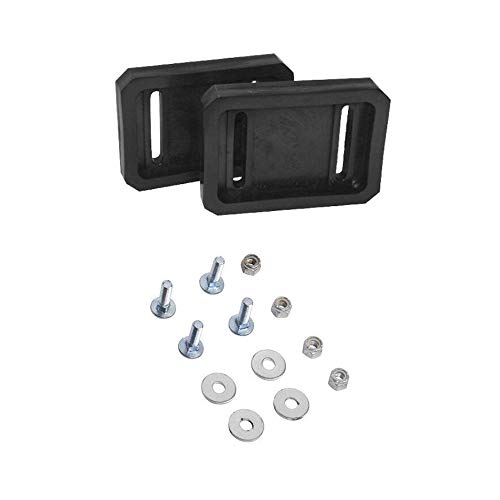 HAKATOP 784-5580 Snowblower Plastic Reversible Skid Slide Shoes with Hardware Replaces 2 MTD 2 Stage Yardman Cub Cadet Snowthrower