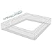 Box Spring Cover Queen Size, Alternates for Bed Skirt, Smooth and Elastic Woven Material Wrap Around 4 Sides of The Box Spring, Wrinkle & Fading Resistant, Washable, Dustproof, Gray