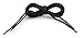 OrthoStep Round Dress Thin Black 27 inch Shoelaces 2 Pair Pack