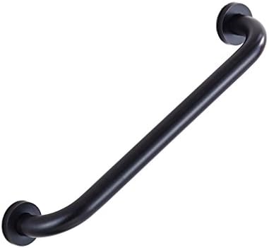 Homovater Wall Mounted Brass Construction Anti-Slip Handgrip Bathroom Black Grab Bar Rail Oil Rubbed Bronze Color Safety Support Rail Straight Handrails for Shower, 20 Inch