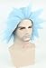 Topcosplay Unisex Halloween Costume Wigs Blue Short Cosplay Wig Party Wigs for Adults or Kids