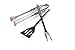 Stainless Steel Grilling Set - Features a Spatula, Tongs and Fork - Perfect for the Grill, BBQ or in the Kitchen - Craft Gorgeous, Barbecue Every Time - BONUS: Silicone Basting Brush + Storage Case