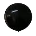 Neo LOONS 36 Inch Giant Latex Balloons, Standard Black Round Balloons for Birthdays Weddings Receptions Festival Party Decoration, Pack of 5 Pcs