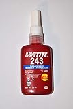 Genuine Henkel Loctite 243 X 50ml Medium Strength Oil Tolerant Threadlocker Blue Operating Temperature - 55&deg;C to +150&deg;C (Original Version)