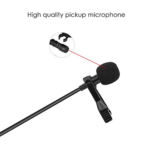 Micro cravate mains libres à clipser 3,5 mm à condensateur omnidirectionnel pour appareil photo reflex numérique iPhone Android Sangsung Sony PC ordinateur portable enregistreur