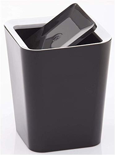 Home Paradise Varmora 12.5 L Polyethylene and Polypropylene Square Waste Container with Flap