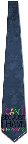 HOTOU Men's I Can't Because I Have Rehearsals Fashion Neckties Skinny Tie