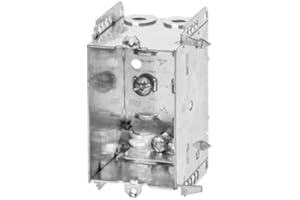 Matel Box 2104LLE, 3 x 2 x 2-1/2 D. Single Gang 12.5 cu.inch Rectangle Steel Device Box, Pack of 10