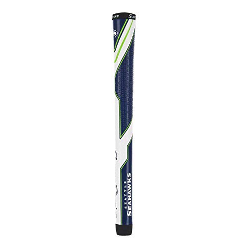 SuperStroke NFL Traxion Tour Golf Club Grip, Seattle Seahawks (Standard) | Officially Licensed Through Team Golf | Improves Feedback and Tackiness | Reduces Taper to Minimize Grip Pressure