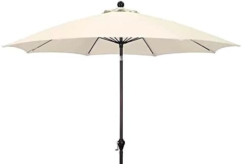 Sunshade 9-ft Aluminum Market Umbrella with Push Tilt, Natural