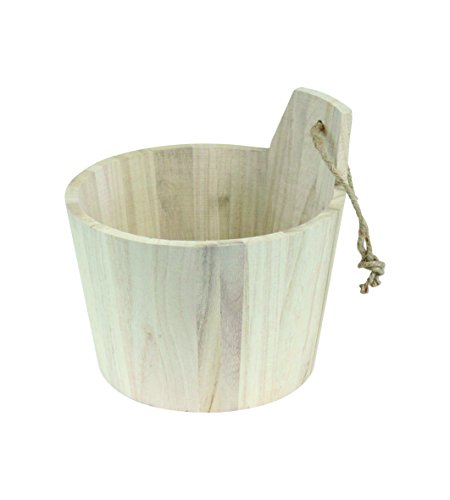 equipstore 32036 Eimer Sauna Korb Balsaholz Holz natur 13 x 54 x 16 cm