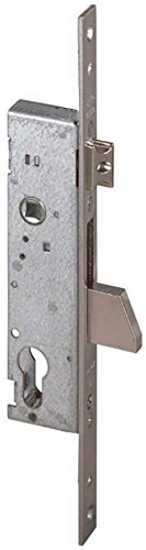 CISA 146215250, Threading Lock with Cylinder Lock for Monsters, Bolt and Cross, Front Made of Stainless Steel, Input 25, ambidextrous