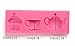 Sharlity Silicone 3D Afternoon Teapot Cup Cake Mould Fondant Decorating