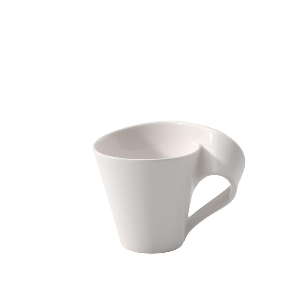 Villeroy & Boch – NewWave Mug White, Dishwasher Safe, Microwave Safe, Coffee Mug, Tea Cup, New Wave Caffe, White Porcelain Coffee Mug, Premium Porcelain — image 1