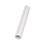 Charlotte Pipe PVC 07300 0200 DWV SCH 40 PE Pipe, 2', PVC, 3", White