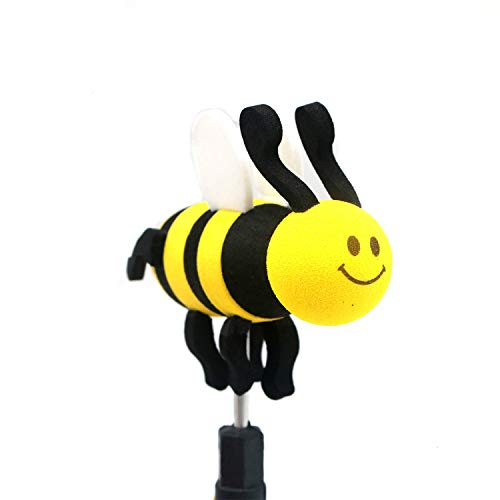 HUELE 2 Pcs Cute Cartoon Bee Automobile Car Antenna Topper Eva Decorative Foam Topper Balls - Thumbnail 5