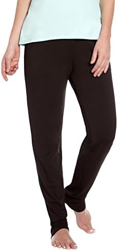 Sassimi Soft Studio Pants with Pockets Bamboo Pants with Organic Cotton (Large (12-14), Black)