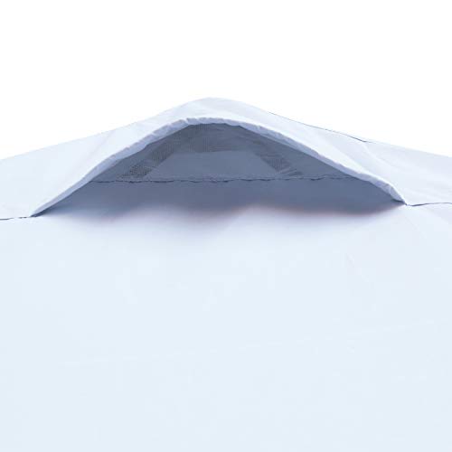 MASTERCANOPY Durable Pop-up Canopy Tent with Roller Bag (10x10, White)