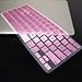 TopCase METALLIC PINK Keyboard Silicone Cover Skin for Macbook AIR 11-Inch A1370 with TOPCASE Logo Mouse Pad