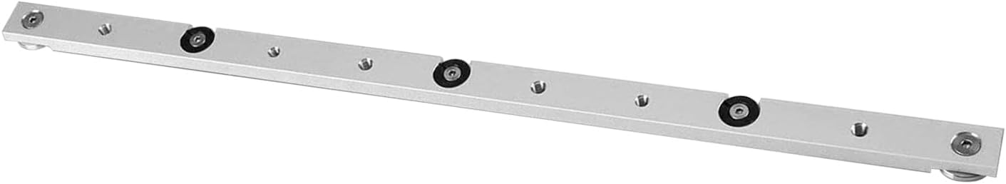 Aluminium Alloy Miter Bar, Slider Table Saw Gauge Rod T-Slot Track Bar Rail Clamping Tool Rail Miter Guage Bar for Router Tables and Woodworking Silver (450mm 17.71inch)