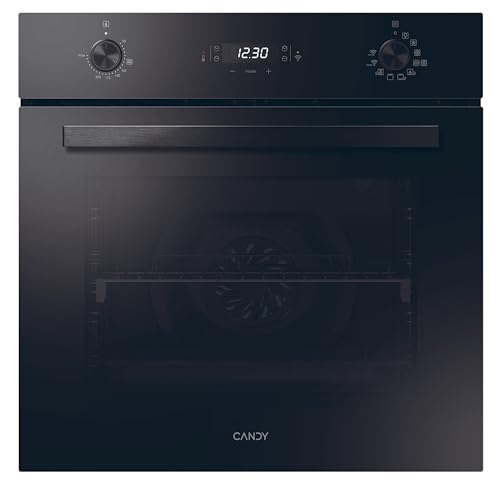 Moderna Black FMBC A825S E0 Horno Multifunción, 70L, WIFI, 2 Bandejas y 1 Rejilla, Función Vapor, Guia Telescópica, Limpieza Hidrolítica, Convección + Ventilador, 8 Funciones, Display, Negro