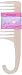 Plugged In Wet Look Shower Comb