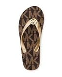 Michael Kors Flip Flop Jet Set Gold Size 8