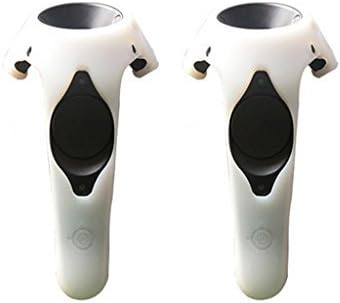 Uniuni 1 Pair Protective GelShell Silicone Wand Skin Protector For HTC VIVE Virtual Reality VR Device Controller - White