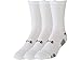 Under Armour Men's HeatGear Crew Socks (3 Pair), White, Medium