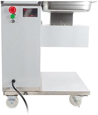 Stainless Steel Electric Commercial Meat Slicer Meat Cutting Machine Meat Grinder Cutter Slicer For Restaurant School 500KG Output With Pulley 550W (Customized Size)