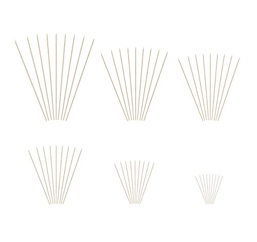 image for KingSeal Natural Bamboo Wood Skewers - 6 Inches, 16 Packs of 100 per C