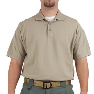 5.11 Tactical #41060 Short Sleeve Professional Polo Shirt (Silver Tan, Medium)