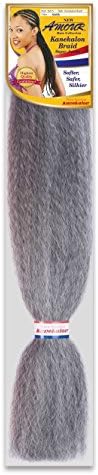[6PACKS DEAL] Afrelle 100% Kanekalon Jumbo Braid Hair-Amour-NEW BORN FREE (SILVER)