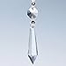 Sun Cling® Clear Chandelier Icicle Crystal 76mm, Pack of 20