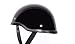 Low Profile Novelty Harley Chopper Motorcycle Half Helmet Skull Cap Shiny Black (Large 23