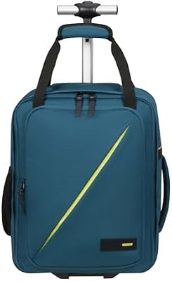 Take2Cabin - Borsa da cabina Ryanair/Wizz Air/Vueling 40 x 30 x 20 cm, 24,5 L, 1,50 kg, Zaino con ruote, Bagaglio a mano, Zaino aereo MS Underseat, Blu (Harbor Blue)