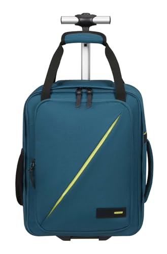 Take2Cabin - Sac Cabine Ryanair/Wizz Air/Vueling 40 x 30 x 20 cm, 24,5 L, 1,50 kg, Sac à Dos à Roulettes, Bagage à Main, Sac à Dos Avion MS Sous le Siège, Bleu (Harbor Blue)