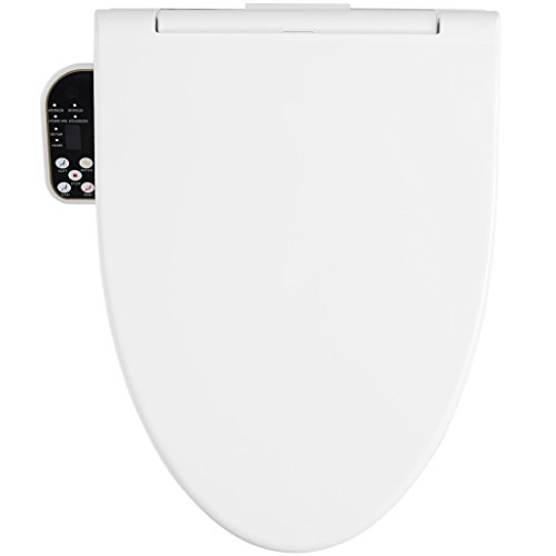 Cascadia Smart Toilet Seat with Remote Control by Pacific Bay - Features Bidet, Unlimited Heated Water, a Heated Seat, a Heated Dryer, an Automatic Open/Close Lid, and a Deodorizer. NEW 2019 Model