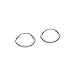 14k Gold Small Endless Hoop Earrings for Ears, Cartilage, Nose or Lips, 10mm (white-gold)