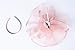 SAFERIN Fascinator Hat Feather Mesh Net Veil Party Hat Flower Derby Hat with Clip and Hairband for Women (TA1-Pink Feather2)