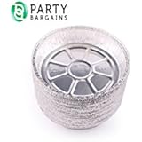 Jetfoil 9 Inch Round Disposable Aluminum Foil Pans, Pack Of 50