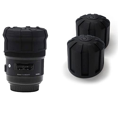 Digislider Universal Lens Cap - 60-110mm Silicone Camera Lens Cover, Scratch Proof, Waterproof & Shockproof (Pack of 4) — image 1