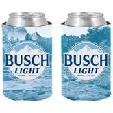 Busch Light Beer Can Cooler, Mountain Design Can Cooler, Set of 2