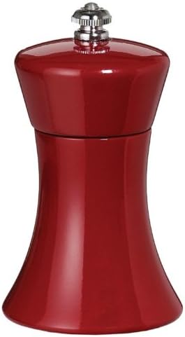 Fletchers' Mill Sierra Pepper Mill, Cinnabar - 4 Inch, Adjustable Coarseness Fine to Coarse, MADE IN U.S.A.