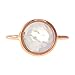 Moonstone 18k Rose Gold Clad Wholesale Gemstone Round Ring