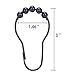 Yapicoco Shower Curtain Hooks Rings for Bathroom, 12PCS Bronze Stainless Steel Rust Resistant Shower Curtain Rings for Shower Curtains, Kitchen Utensils, etc. (Matte Black)