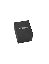 Bulova - Reloj clásico con correa de cuero dorado rosa para hombre, 40 mm