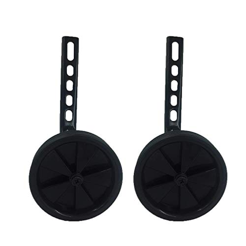 HUWAY Training Wheels for Children's Bicycle stabiliser (for 14 16 18 20 inch Bike) (Black)