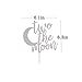 Two The Moon Cake Topper 2nd Birthday Cake Topper I Love You To The Moon And Back 2 Birthday Party Supplies Decorations