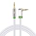 Aux Cord,SHD 3.5mm Aux Cable Right Angle 1/8 Stereo Audio Cable Auxiliary Cable for Car Phone Headphone Gold Plated Step Down Design-6Feet